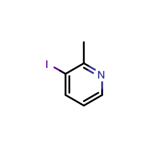 Chemical structure of 3-Iodo-2-methylpyridine , CAS 15112-62-6, AChemBlock X178312