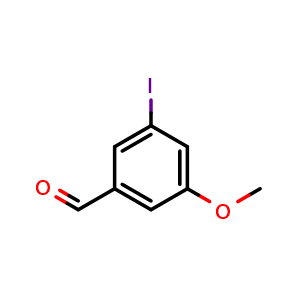 Chemical structure of 3-Iodo-5-methoxybenzaldehyde , CAS 152734-38-8, AChemBlock X178318