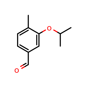 Chemical structure of 3-Isopropoxy-4-methylbenzaldehyde , CAS 532965-71-2, AChemBlock X178331