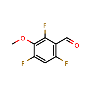 Chemical structure of 3-Methoxy-2,4,6-trifluorobenzaldehyde , CAS 886499-89-4, AChemBlock X178346