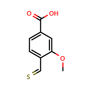 Chemical structure of 3-Methoxy-4-thiomethylbenzoic acid , CAS 95420-79-4, AChemBlock X178358