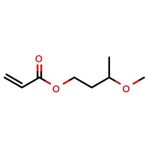 Chemical structure of 3-methoxybutyl acrylate , CAS 2768-07-2, AChemBlock X178363