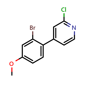 4-(2-Bromo-4-methoxyphenyl)-2-chloropyridine