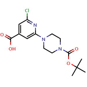 4-(4-carboxy-6-chloropyridin-2-yl)piperazine-1-carboxylic acid tert-butyl ester