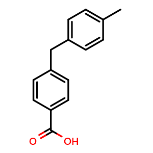 Chemical structure of 4-(4-Methylbenzyl)benzoic acid , CAS 70121-78-7, AChemBlock X178459