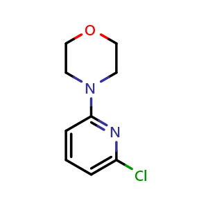 Chemical structure of 4-(6-Chloropyridin-2-yl)morpholine , CAS 330682-30-9, AChemBlock X178475