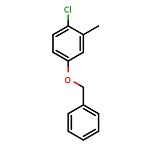 Chemical structure of 4-(benzyloxy)-1-chloro-2-methylbenzene , CAS 920761-39-3, AChemBlock X178477