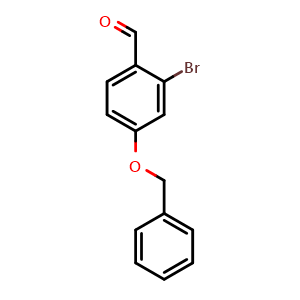 Chemical structure of 4-(Benzyloxy)-2-bromobenzaldehyde , CAS 227603-76-1, AChemBlock X178490