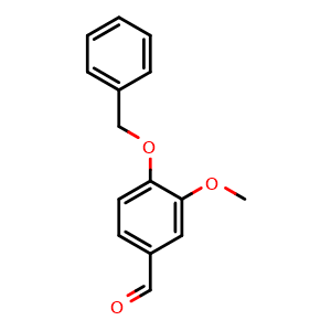 Chemical structure of 4-(Benzyloxy)-3-methoxybenzaldehyde , CAS 2426-87-1, AChemBlock X178525