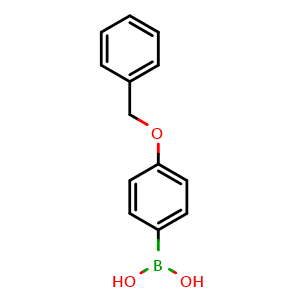 Chemical structure of 4-(Benzyloxy)phenylboronic acid , CAS 146631-00-7, AChemBlock X178536