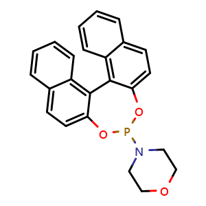 Chemical structure of 4-(dinaphtho[2,1-d:1',2'-f][1,3,2]dioxaphosphepin-4-yl)morpholine , CAS 185449-81-4, AChemBlock X178553
