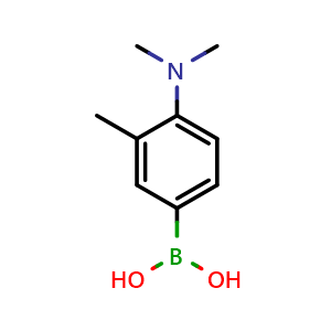 Chemical structure of 4-(N,N-Dimethylamino)-3-methylphenylboronic acid , CAS 919496-59-6, AChemBlock X178566