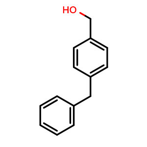 Chemical structure of 4-(phenylmethyl)benzenemethanol , CAS 35714-20-6, AChemBlock X178567