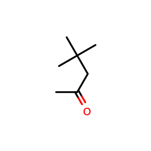 Chemical structure of 4,4-dimethyl-2-pentanone , CAS 590-50-1, AChemBlock X178596