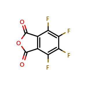 Chemical structure of 4,5,6,7-Tetrafluoroisobenzofuran-1,3-dione , CAS 652-12-0, AChemBlock X178600