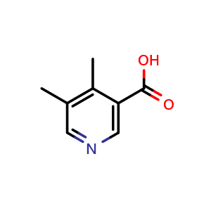 Chemical structure of 4,5-Dimethylpyridine-3-carboxylic acid , CAS 878794-22-0, AChemBlock X178613