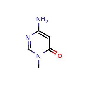 Chemical structure of 4-amino-1-methylpyrimidin-6-one , CAS 1122-46-9, AChemBlock X178645