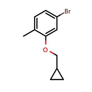4-Bromo-2-(cyclopropylmethoxy)-1-methylbenzene