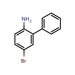 Chemical structure of 4-Bromo-2-phenylaniline , CAS 5455-13-0, AChemBlock X178803