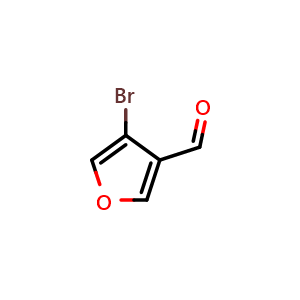 Chemical structure of 4-Bromofuran-3-carbaldehyde , CAS 164513-46-6, AChemBlock X178877