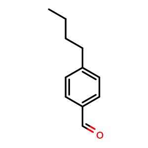 Chemical structure of 4-Butylbenzaldehyde , CAS 1200-14-2, AChemBlock X178906