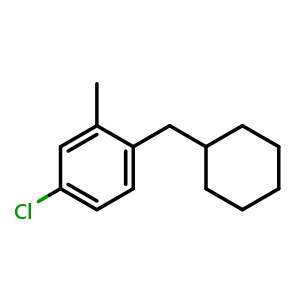 4-chloro-1-(cyclohexylmethyl)-2-methylbenzene