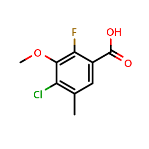 4-Chloro-2-fluoro-3-methoxy-5-methylbenzoic acid