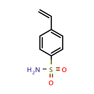 Chemical structure of 4-ethenylbenzenesulfonamide , CAS 2633-64-9, AChemBlock X179034