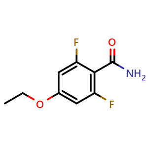 Chemical structure of 4-Ethoxy-2,6-difluorobenzamide , CAS 916483-57-3, AChemBlock X179050