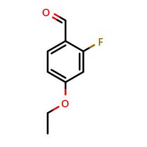 Chemical structure of 4-Ethoxy-2-fluorobenzaldehyde , CAS 532965-74-5, AChemBlock X179058