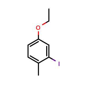 Chemical structure of 4-Ethoxy-2-iodo-1-methylbenzene , CAS 2764731-30-6, AChemBlock X179059