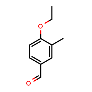 Chemical structure of 4-Ethoxy-3-methylbenzaldehyde , CAS 56917-14-7, AChemBlock X179068