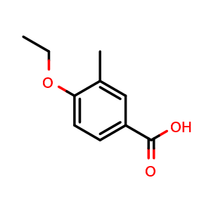 Chemical structure of 4-Ethoxy-3-methylbenzoic acid , CAS 92315-60-1, AChemBlock X179069