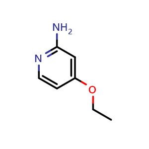 Chemical structure of 4-Ethoxypyridin-2-amine , CAS 52311-20-3, AChemBlock X179075