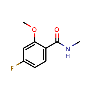 Chemical structure of 4-Fluoro-2-methoxy-N-methylbenzamide , CAS 36695-94-0, AChemBlock X179109