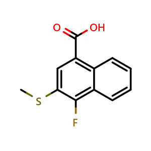 4-Fluoro-3-(methylthio)-1-naphthoic acid