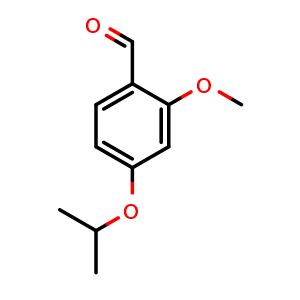 Chemical structure of 4-Isopropoxy-2-methoxybenzaldehyde , CAS 1079650-39-7, AChemBlock X179197