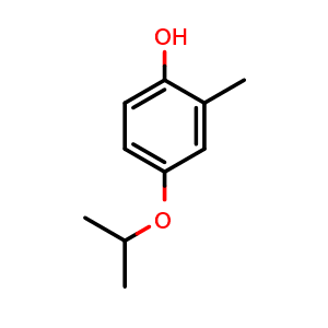 Chemical structure of 4-Isopropoxy-2-methylphenol , CAS 1243374-05-1, AChemBlock X179199