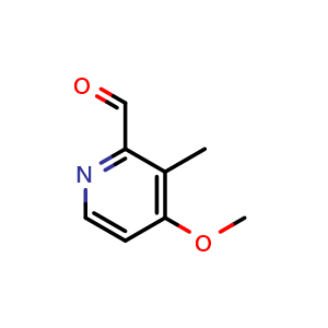 Chemical structure of 4-methoxy-3-methylpicolinaldehyde , CAS 886372-23-2, AChemBlock X179217