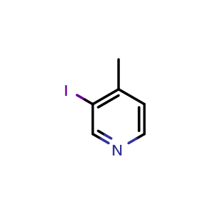 Chemical structure of 4-Methyl-3-iodopyridine , CAS 38749-96-1, AChemBlock X179234