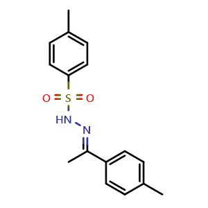 Chemical structure of 4-methyl-N'-(1-(p-tolyl)ethylidene)benzenesulfonohydrazide , CAS 60672-33-5, AChemBlock X179244