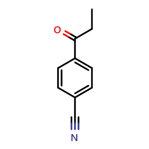 Chemical structure of 4-propionylbenzonitrile , CAS 52129-98-3, AChemBlock X179261