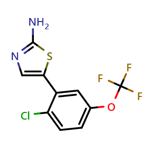 5-(2-Chloro-5-(trifluoromethoxy)phenyl)thiazol-2-amine