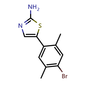 5-(4-Bromo-2,5-dimethylphenyl)thiazol-2-amine