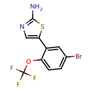5-(5-bromo-2-(trifluoromethoxy)phenyl)thiazol-2-amine