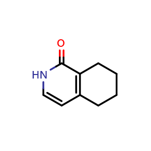 Chemical structure of 5,6,7,8-tetrahydroisoquinolin-1(2H)-one , CAS 26345-15-3, AChemBlock X179583