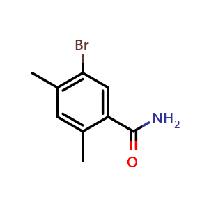 Chemical structure of 5-Bromo-2,4-dimethylbenzamide , CAS 854864-66-7, AChemBlock X179663