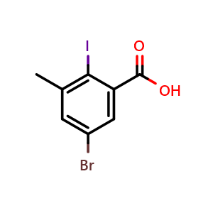 5-bromo-2-iodo-3-methylbenzoic acid
