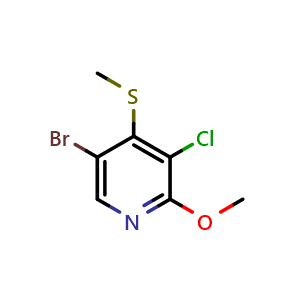5-Bromo-3-chloro-2-methoxy-4-(methylthio)pyridine