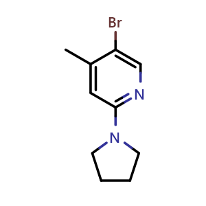 5-Bromo-4-methyl-2-(pyrrolidin-1-yl)pyridine
